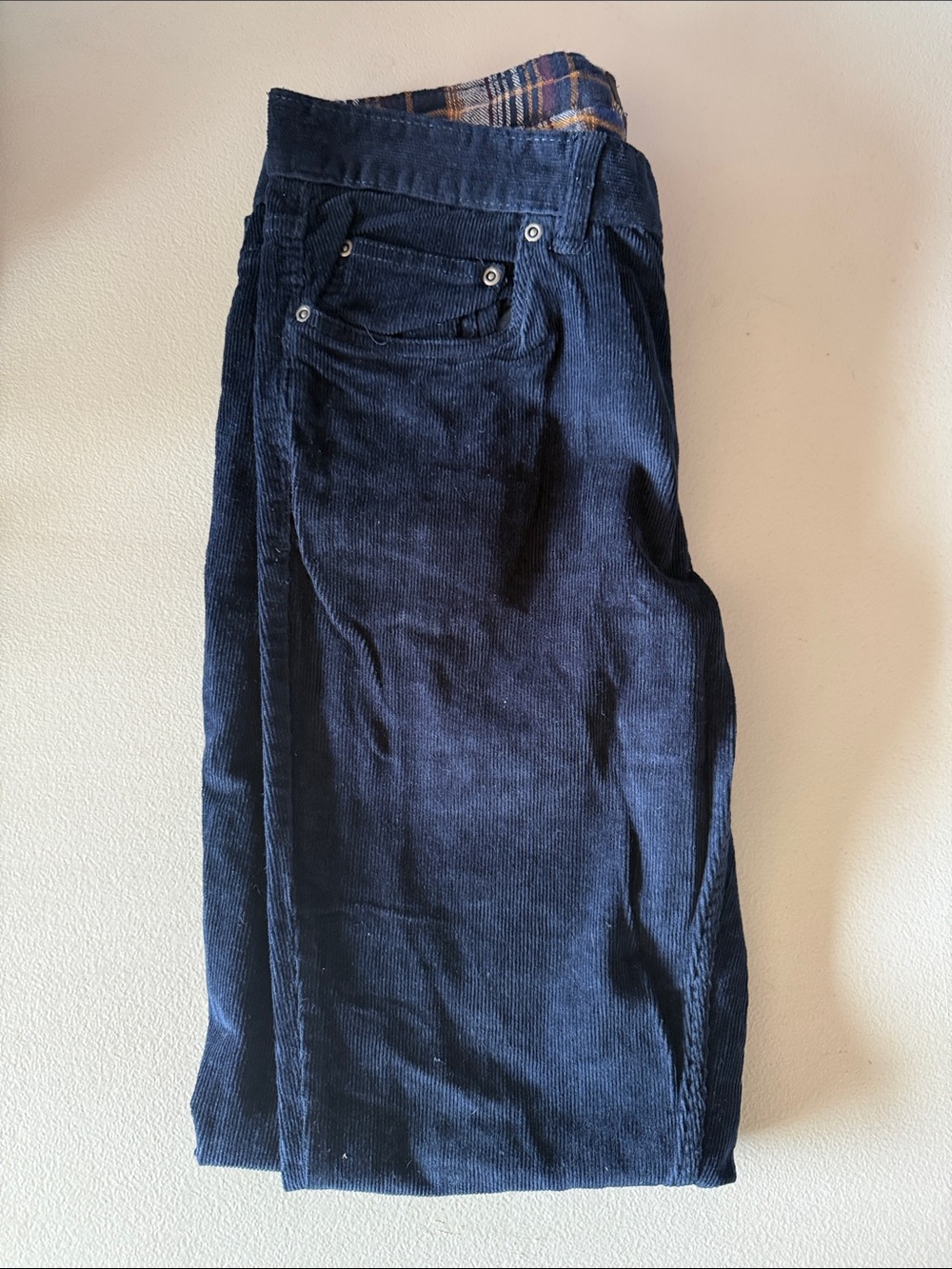 Jachs Deep Navy Corduroy Trousers 32x32